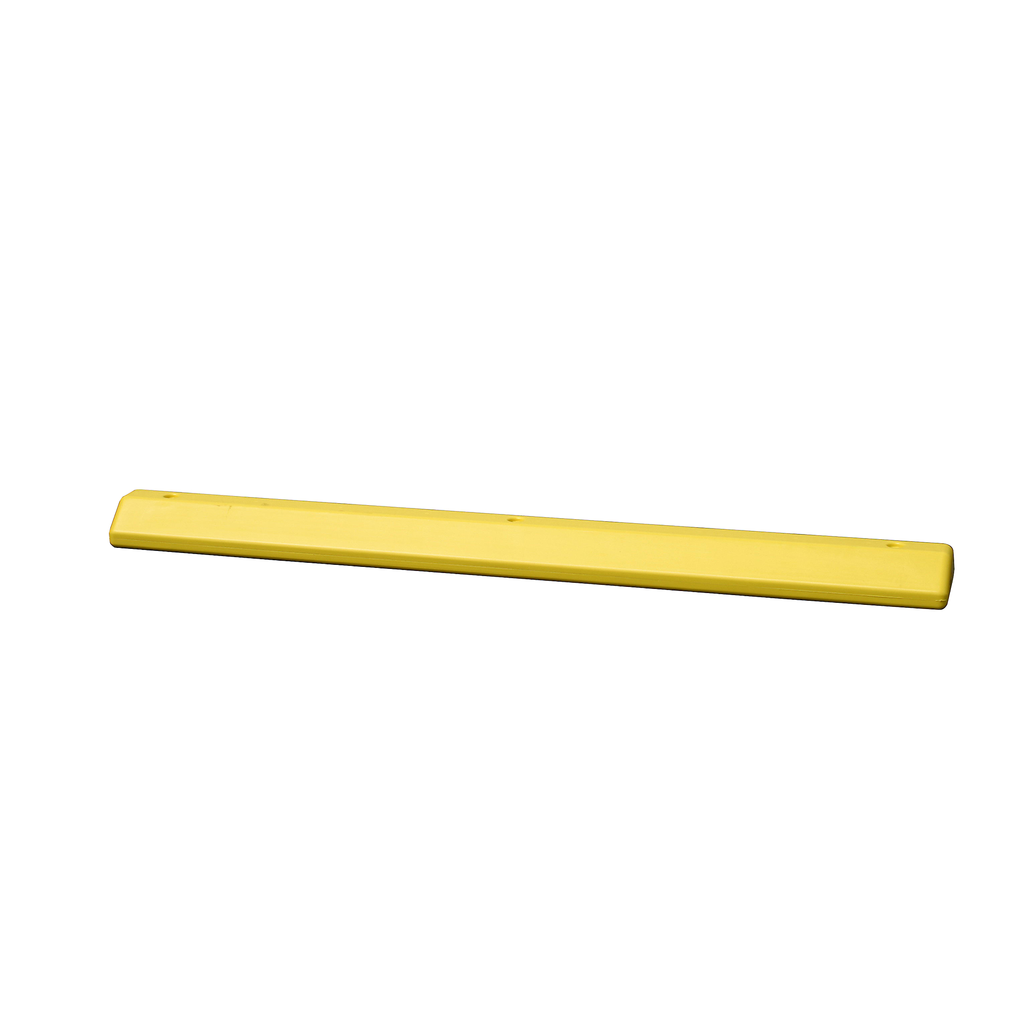 Eagle Plastic Protective Parking Stop — 8in.W x 72in.L x 4in.H, High-Density Polyethylene, Yellow, Anchor Kit with 3 Spikes, Model# 1790Y